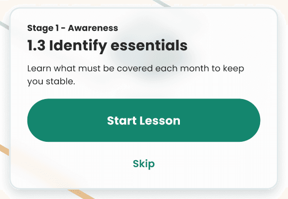 Inertia app lesson screen